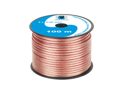 Kábel dvojlinka Cabletech KAB0360 2x 2,5 mm priehľadný CCA