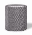 Kvetináč KETER Cylinder M Silver Grey