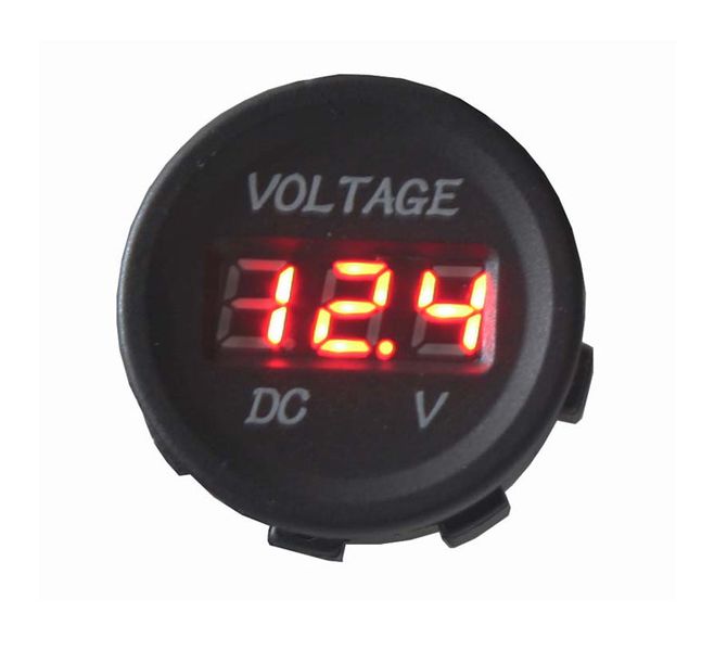 Panelové meradlo DV34530 voltmeter 6-30V červený