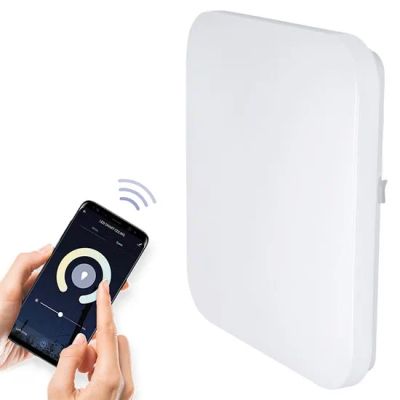 Solight LED SMART WIFI stropné svetlo, 28W, 1960lm, 3000-6000K, štvorcové, 38cm