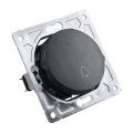 Zvončekový vypínač ELECTROMALT OVAL OVA1020B čierny
