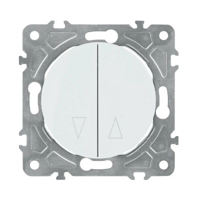 Spínač na rolety ELECTROMALT OVAL OVA1030W biely
