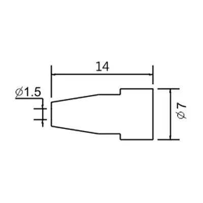 Hrot N5-8/ZD553 priemer 1,5mm (ZD-8915)