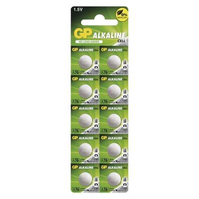 Batéria A76F (LR44) GP alkalická 10ks