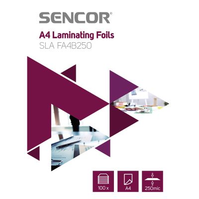 Fólie laminovacie SENCOR SLA FA4B250 A4 250mic 100ks