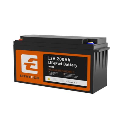 LiFePO4 batérie pre solárne systémy 12,8 V 200 Ah TE12200 LITHTECH Bluetooth, BMS, IP66