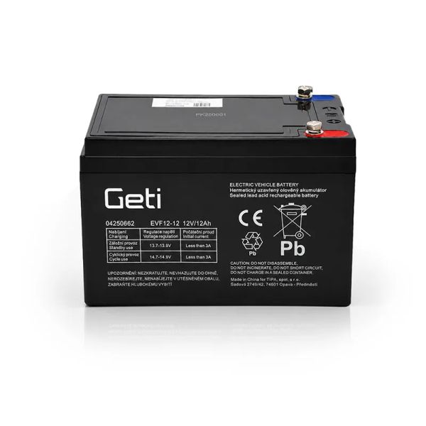 Olovená batéria 12V 12Ah GETI pre elektromotory