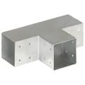 vidaXL Trámové spojky 4 ks v tvare T 101x101 mm pozinkovaný kov