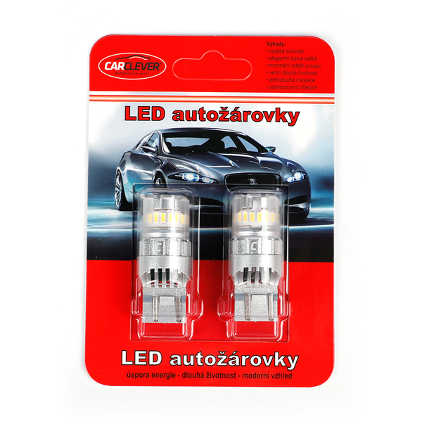 Autožiarovka LED T20 12 V CARCLEVER 95AC005 balenie 2 ks