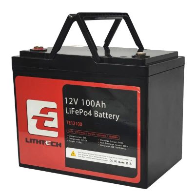 Batéria LiFePO4 12,8V 100Ah TE12100 LITHTECH Bluetooth, BMS, IP67