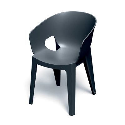 Stolička záhradná PREMO 560x590x810mm – uhoľná