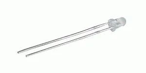 LED 3mm modrá 6800mcd/25° číra