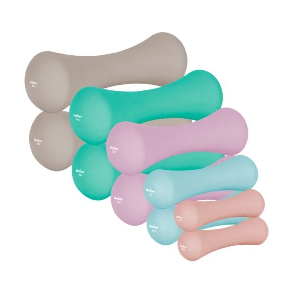 Sada liatinových a neoprénových činiek REBEL RBA-2329-S 2x0,5kg+2x1kg+2x2kg+2x3kg+2x4kg
