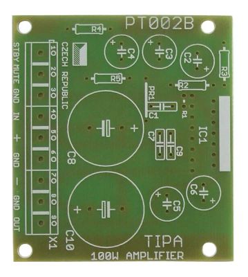 Plošný spoj TIPA PT002B PT003B PT005 PT006 Zosilňovač 100W s TDA729x