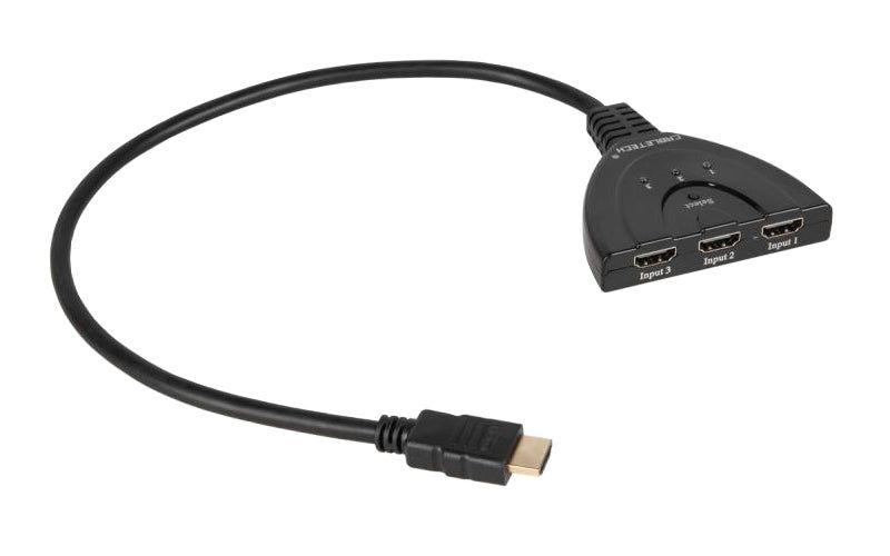 Prepínač 3x HDMI/1x HDMI CABLETECH ZLA0310