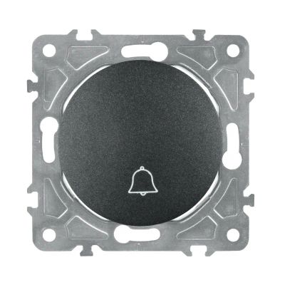 Zvončekový vypínač ELECTROMALT OVAL OVA1020B čierny