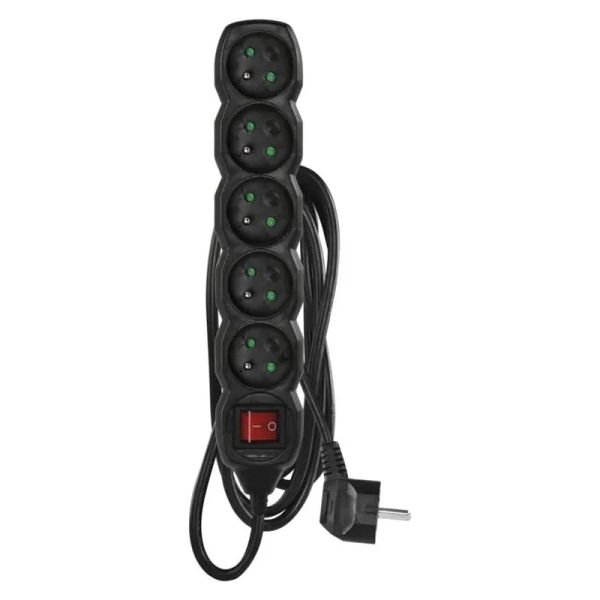 Predlžovací kábel 5 zásuviek 2 m EMOS PC1512