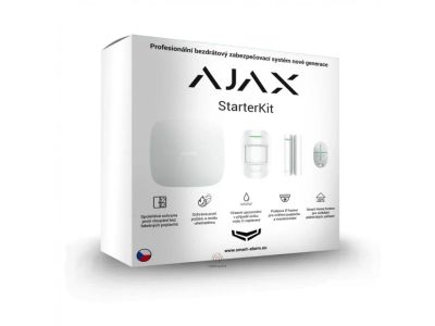 Ajax StarterKit biely – štartovacia sada zabezpečovacieho systému