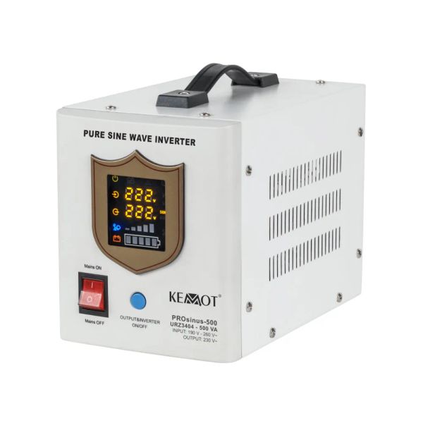 Zdroj záložný KEMOT PROsinus-500 12V 230V 500VA 300W White