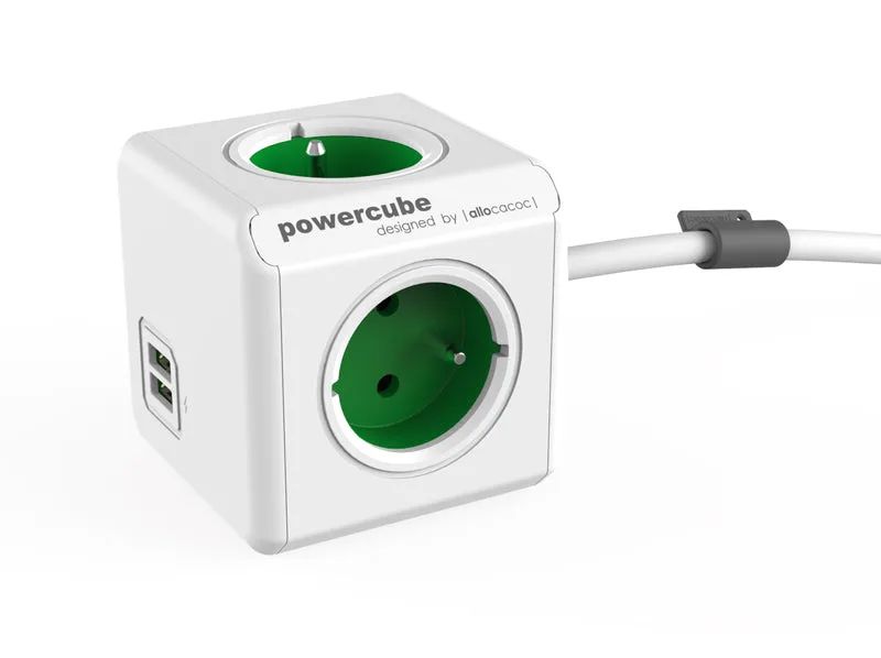POWERCUBE Extended USB Green 1,5m