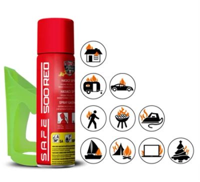 Hasiaci sprej SAFE 500 RED 500 ml peny + držiak 50F