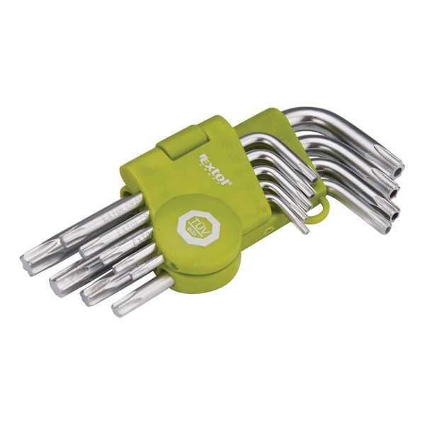 Sada L-kľúčov TORX EXTOL CRAFT 66010 9ks