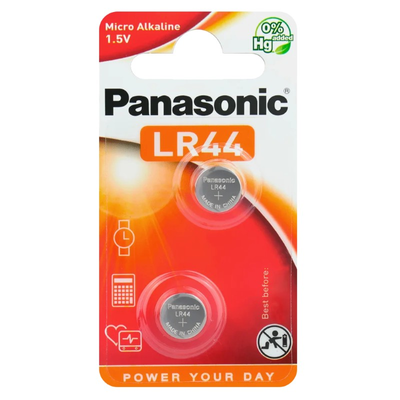 Batérie LR44 (A76) PANASONIC Cell Power alkalická 2 ks / blister