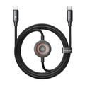 Kábel MCDODO CA-5680 USB-C /Lightning 1,5m Black + nabíjačka na Apple Watch