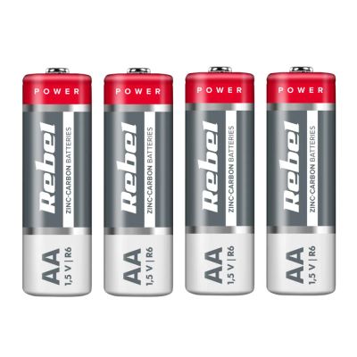 Batéria AA (R6) Zn-Cl REBEL 4ks / shrink BAT0081