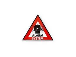 Samolepka výstražná NEDIS ALARM 5ks