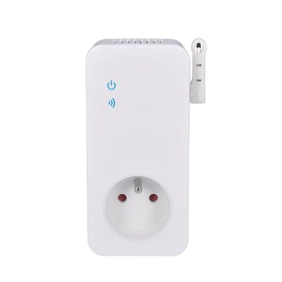 SOLIGHT DY10S Zásuvka prírodná s termostatom pre DY10GSM