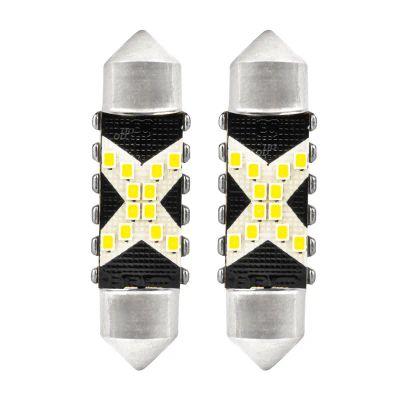 Autožiarovka LED Festoon C5W 12/24V AMIO 04238 biela 2ks
