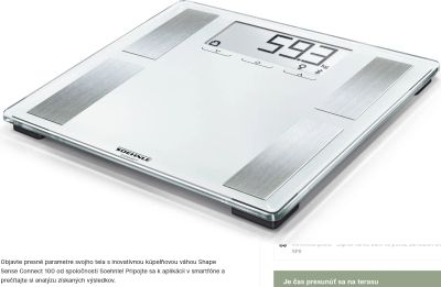 Analytická osobná váha Shape Sense Connect 100