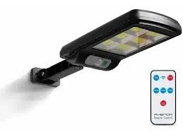 Svietidlo - nástenne Solárne LED/PIR_5W_300Lum_120°_IP65_260x115x42mm_čierny s DO