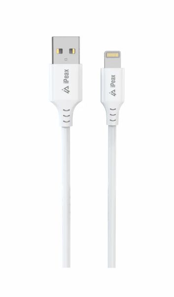 Kábel iPEAX 90010116 USB/Lightning 1,5 m biely