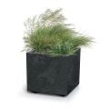 Kvetináč SIERRA SQUARE BETON EFFECT antracit 38,5cm