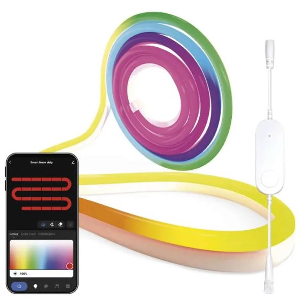 Smart LED pásik 24W RGBIC EMOS ZPW313I Neon 3m WiFi Tuya