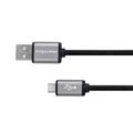 Kábel KRUGER & MATZ KM1235 Basic USB/micro USB 1m Black