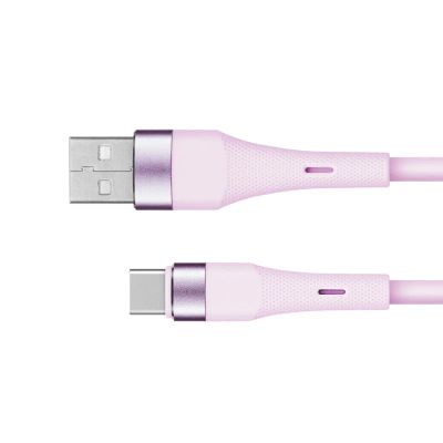 Kábel KRUGER & MATZ KM1268-1P Basic USB/USB-C 1m Pink
