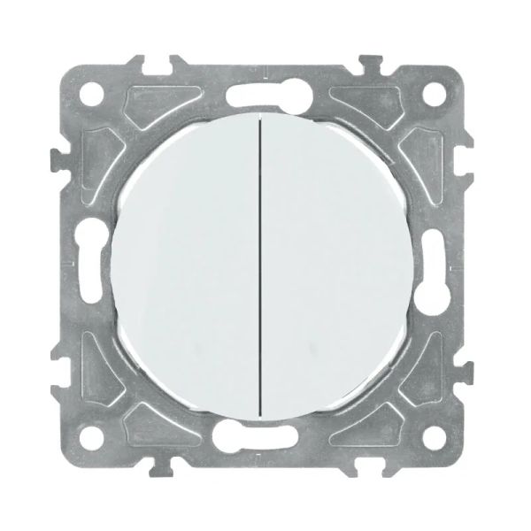 Vypínač ELECTROMALT OVAL OVA1009W biely