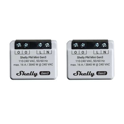 Smart merač spotreby SHELLY PM Mini Gen3 WiFi 2ks