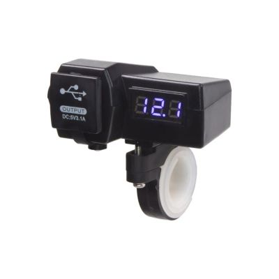 USB nabíjačka STU 34702 s voltmetrom na motocykel