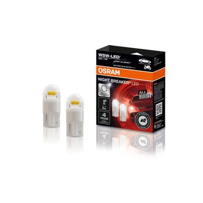 Autožiarovka LED 12V W5W OSRAM studená biela 2ks