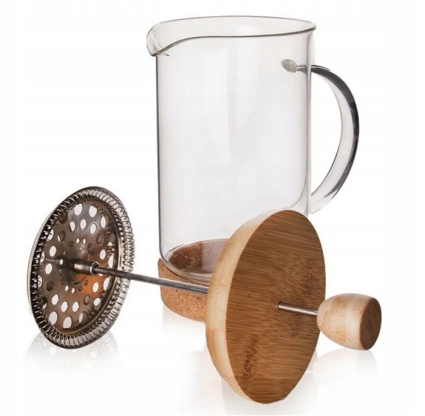 Frenchpress/ Lúhovač s piestom na kávu a čaj, sklenený, 750 ml