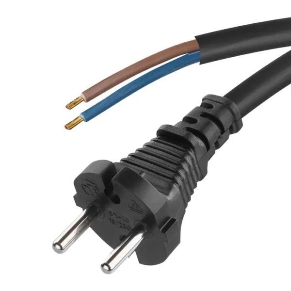 Flexo šnúra guma/neoprén 2x1,0mm2 3m čierna EMOS S03030N