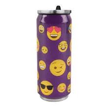 Termoska – plechovka, nerezová s dekorom, SMILE, 0,5 l