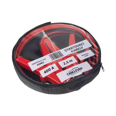 Káble štartovacie 400A 2,5m CARCLEVER 35982 100% meď