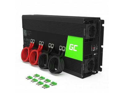 Green Cell INV12 automobilový menič napätia 12V to 220V, 3000W/6000W