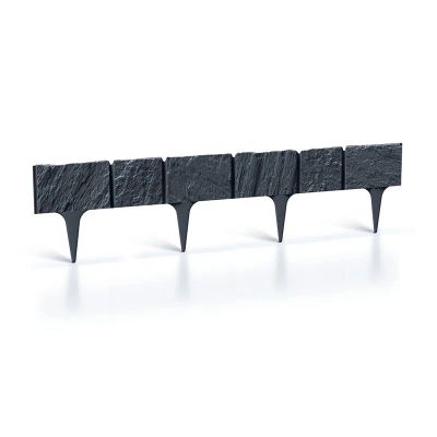 Lem trávnika GARDEN STONE antracit 390cm