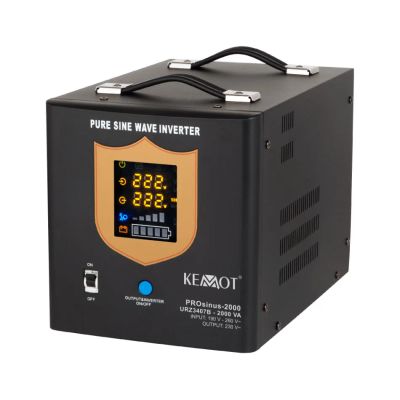 Zdroj záložný KEMOT PROsinus-2000 12V 230V 2000VA 1200W Black